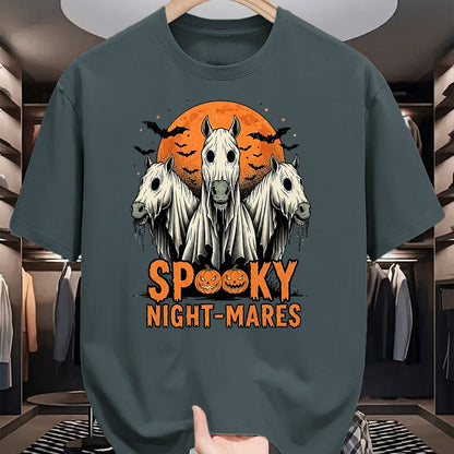 Best Horse Lover Shirt , Funny Horse UnisexT-Shirt/Hoodie/Sweatshirt HLT00 - Spooky Night-Mares Halloween Horse Ghost Funny Spooky Season T-Shirt