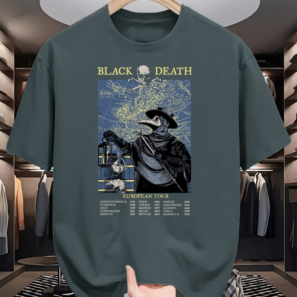 Best Doctor Shirt, Funny Doctor UnisexT-Shirt/Hoodie/Sweatshirt HLT00 - Plague Mask Doctor Plague Black Death European Tour T-Shirt