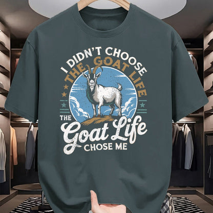 Best Farmer Life Shirt, Funny Farmer UnisexT-Shirt/Hoodie/Sweatshirt HLT00 - Goat Life Chose Me Rancher Farmer Goat Dad Funny Goat T-Shirt