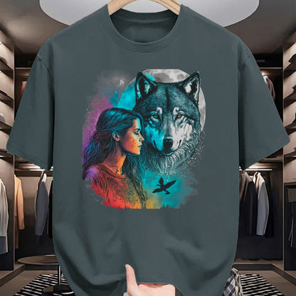 Native American T-Shirts, Vintage Native American Unisex T-Shirt/Hoodie/Sweatshirt HLT00 - Ethnic Tribal Wolf Boho Feather Native American Hippie Women