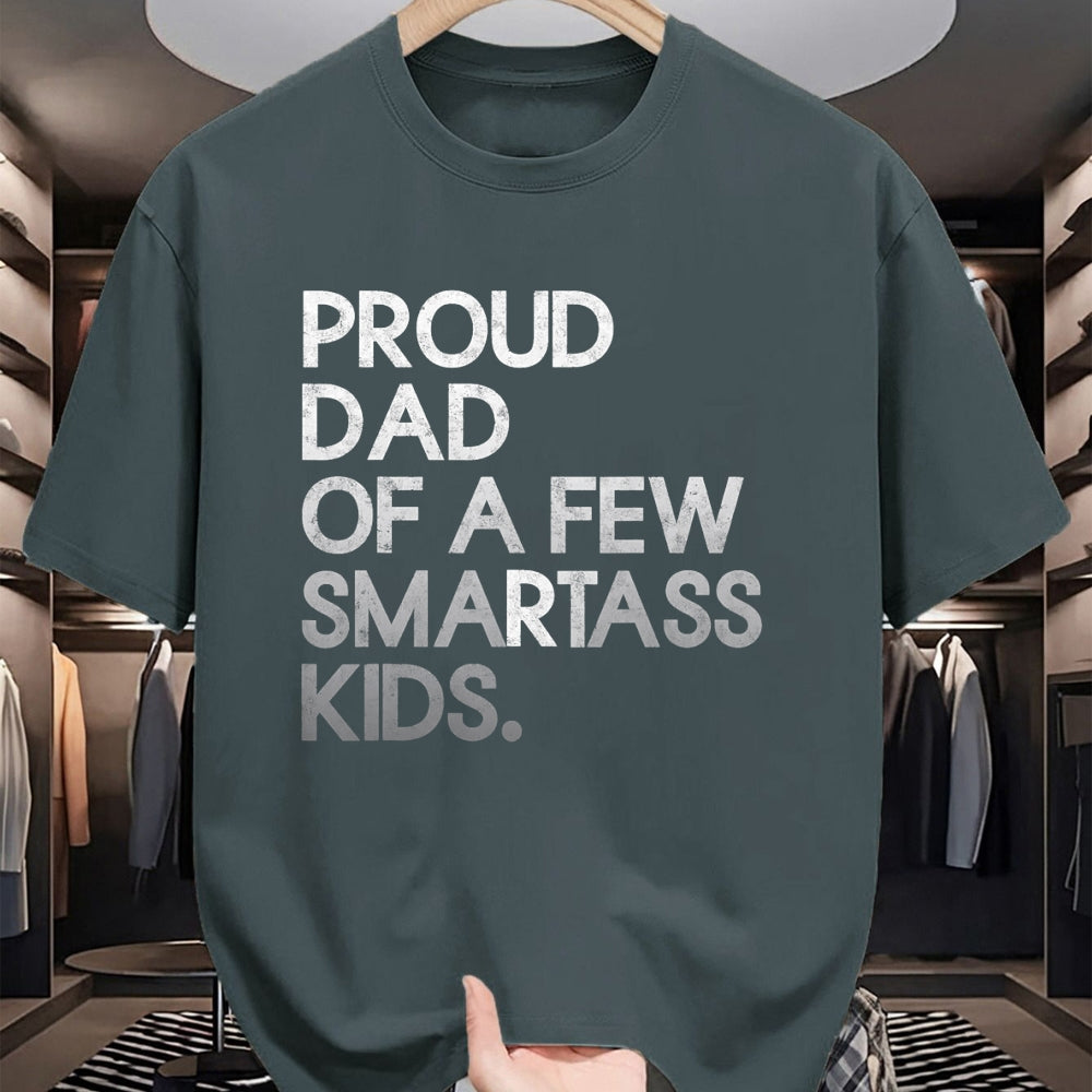 Gift for Dad Shirt, Funny Dad Unisex T-Shirt/Hoodie/Sweatshirt HLT00 – Proud Father of a Few Smartass Kids Father_s Day Dad Jokes T-Shirt
