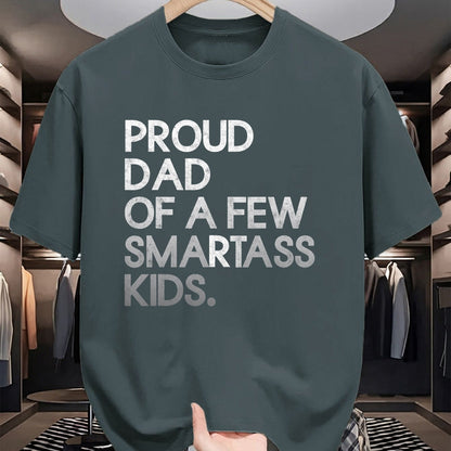 Gift for Dad Shirt, Funny Dad Unisex T-Shirt/Hoodie/Sweatshirt HLT00 – Proud Father of a Few Smartass Kids Father_s Day Dad Jokes T-Shirt