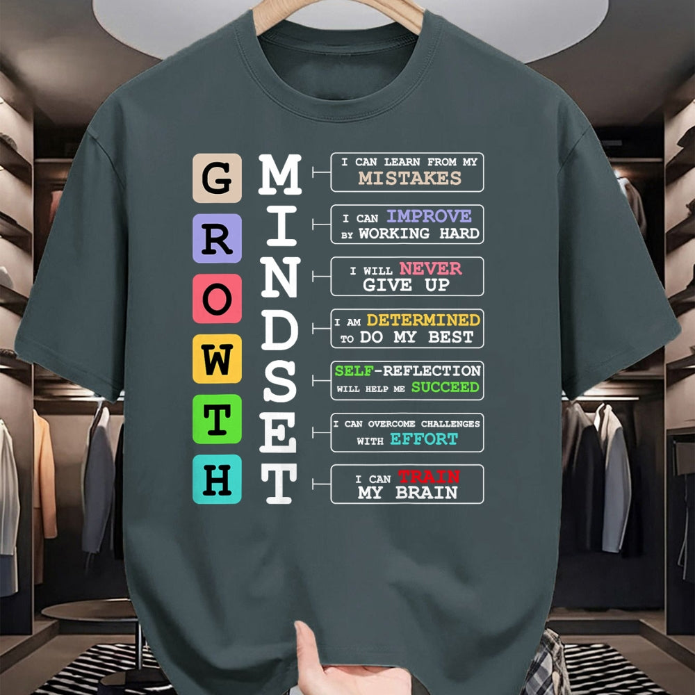 Best Teacher Shirt, Funny Teacher UnisexT-Shirt/Hoodie/Sweatshirt HLT00 - Growth Mindset Shirt Positive School Classroom Teacher Gift T-Shirt