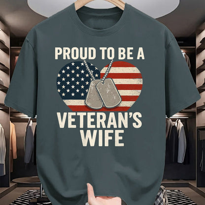 Proud Veteran Shirt, Funny Veteran UnisexT-Shirt/Hoodie/Sweatshirt HLT00 - Proud Veteran?€?s Wife Patriotic Veterans Day T-Shirt