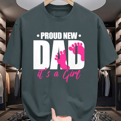 Gift for Dad Shirt, Funny Dad Unisex T-Shirt/Hoodie/Sweatshirt HLT00 – Proud New Dad It_s A Girl T-Shirt