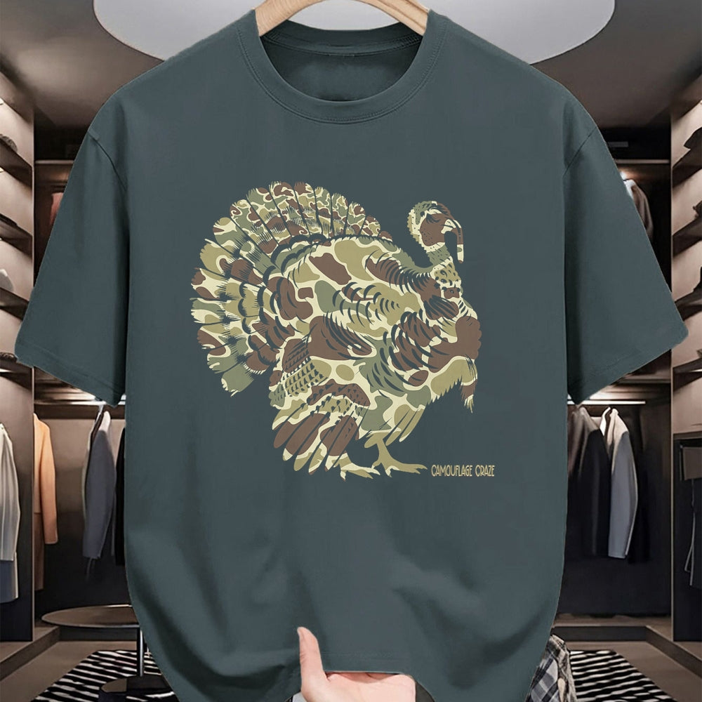 Funny Hunting Shirt, Gift For Hunting Lover Unisex T-Shirt/Hoodie/Sweatshirt HLT00 - Wild Turkey Camouflage Camo Turkey Hunting Camo Hunter T-Shirt