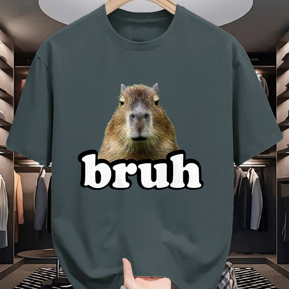Cute Capybara Shirt, Funny Capybara Unisex T-Shirt/Hoodie/Sweatshirt HLT00 - Mens Womens Kids Meme Lover Bruh Capybara T-Shirt