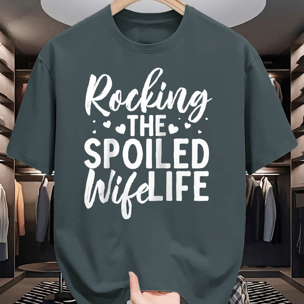 Best Wife Shirt, Wife and Husband Unisex T-Shirt/Hoodie/Sweatshirt HLT00 - Gift for wife T shirt, spoiled wife   Funny Spoiled Wife Art For Women Husband Spoiled Wife Life Rag (3)