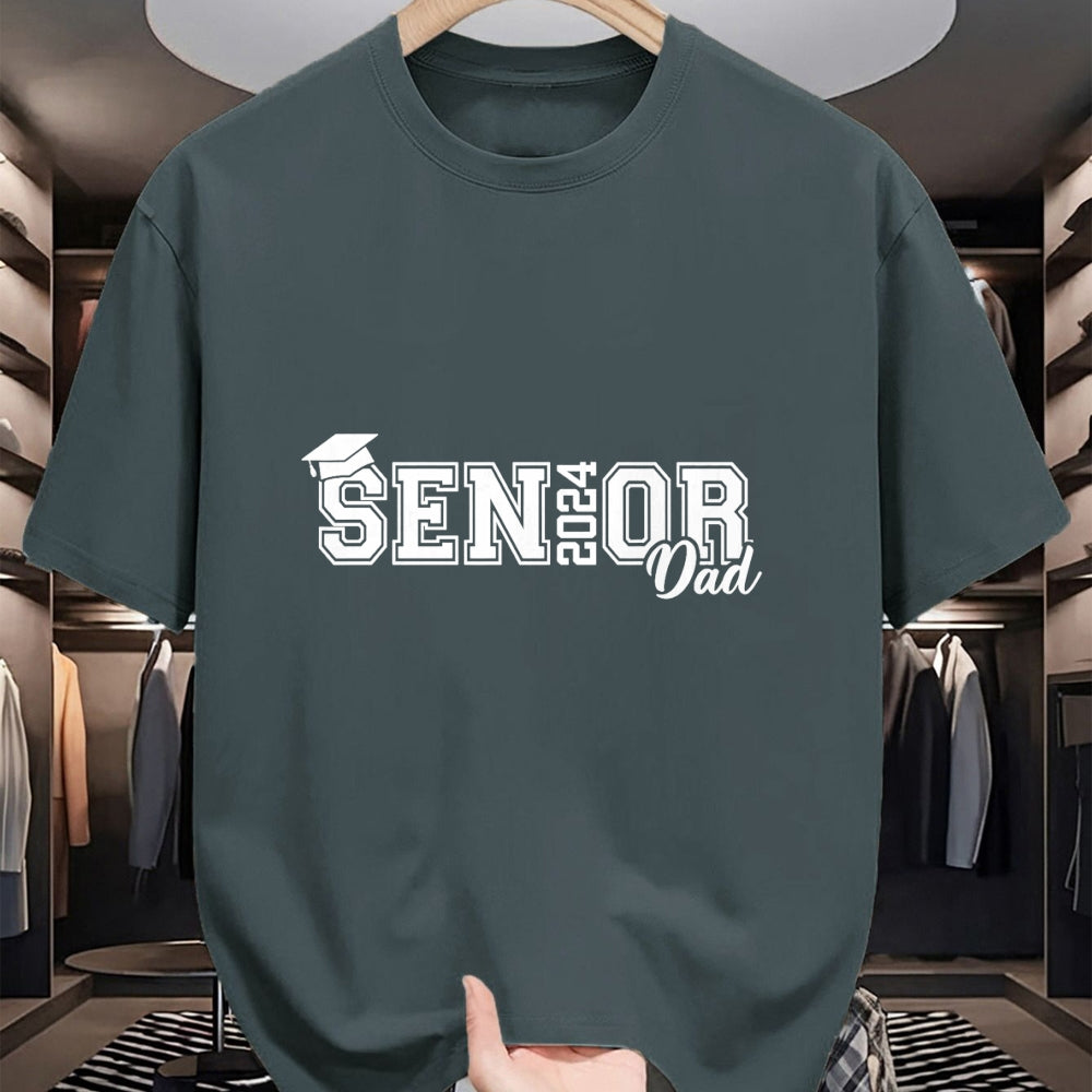Gift for Dad Shirt, Funny Dad Unisex T-Shirt/Hoodie/Sweatshirt HLT00 – Proud Senior Dad 2024 Senior 2024 Dad Class Of 2024 Father T-Shirt