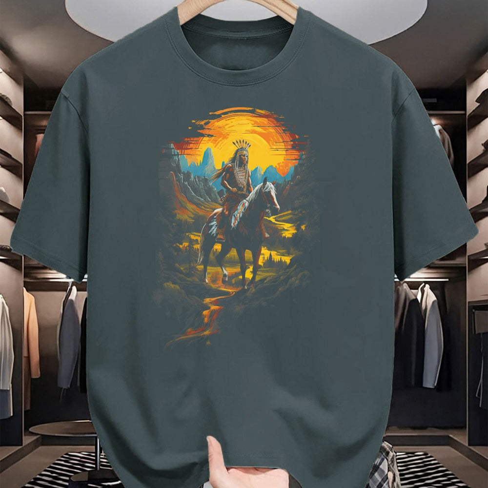Native American T-Shirts, Vintage Native American Unisex T-Shirt/Hoodie/Sweatshirt HLT00 - Native American Heritage Chief