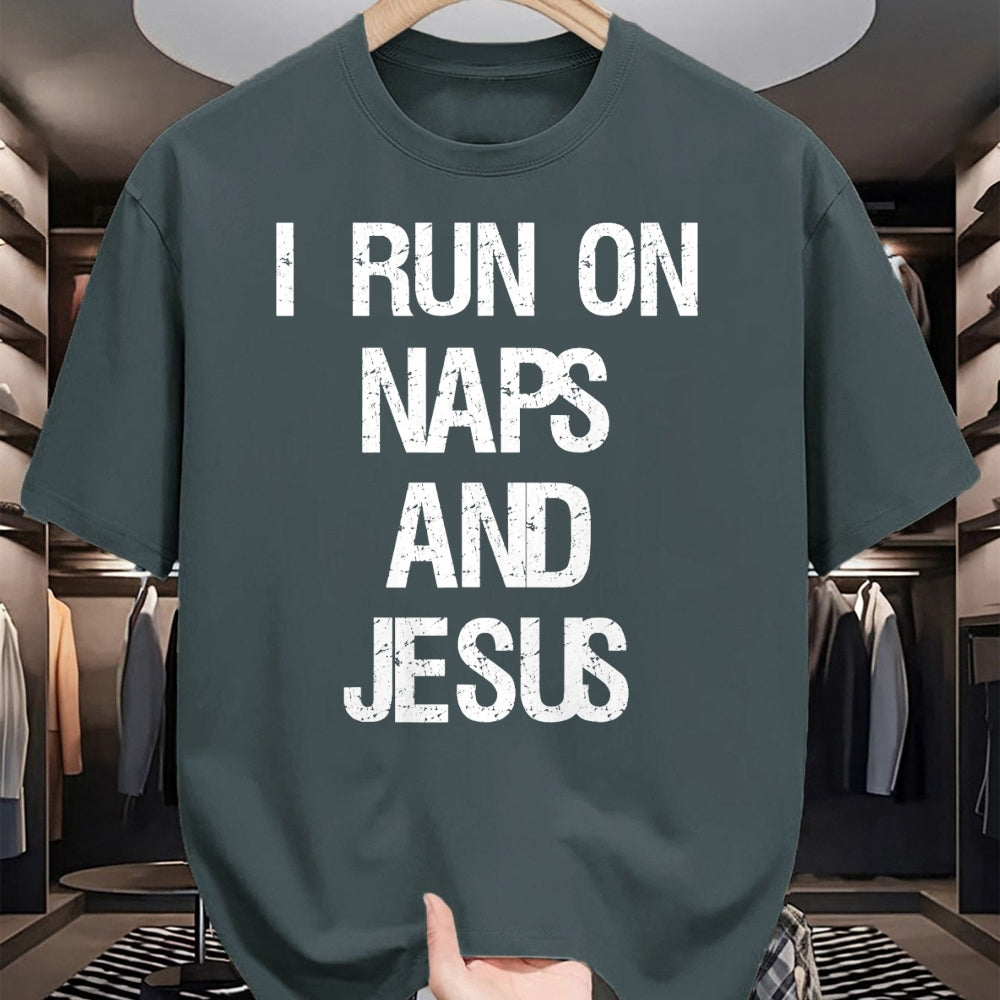 Christian Tee, Christian Faith Unisex T-Shirt/Hoodie/Sweatshirt HLT00 - Funny Run On Nap & Jesus Christ Sayings Christian T-Shirt (2)