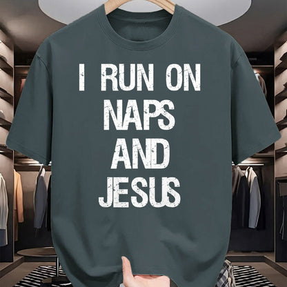 Christian Tee, Christian Faith Unisex T-Shirt/Hoodie/Sweatshirt HLT00 - Funny Run On Nap & Jesus Christ Sayings Christian T-Shirt (2)
