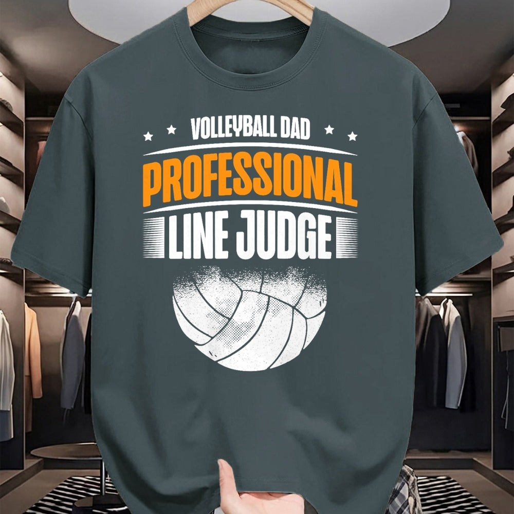 Gift for Dad Shirt, Funny Dad Unisex T-Shirt/Hoodie/Sweatshirt HLT00 – Volleyball Dad Professional Line Judge Funny Volleyball Dad T-Shirt