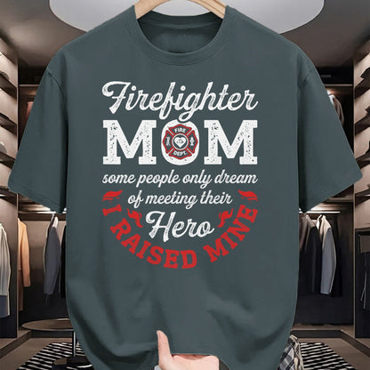 Gift for Mom Shirt, Funny Mom Unisex T-Shirt/Hoodie/Sweatshirt HLT00 - Firefighter Mom Firewoman Proud Moms Mother_s Day Vintage T-Shirt