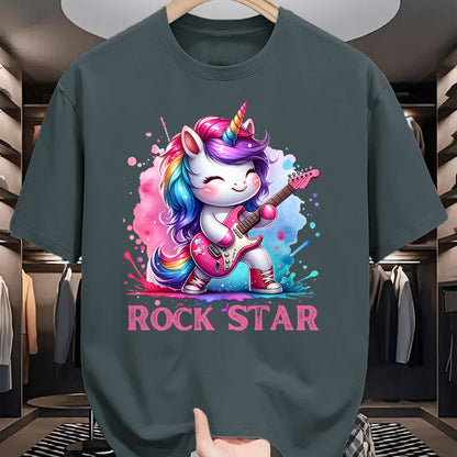 Guitar Lover Shirt, Funny Guitar UnisexT-Shirt/Hoodie/Sweatshirt HLT00 - Cute Unicorn Rock Star Guitar Rockin_ Music Singer T-Shirt