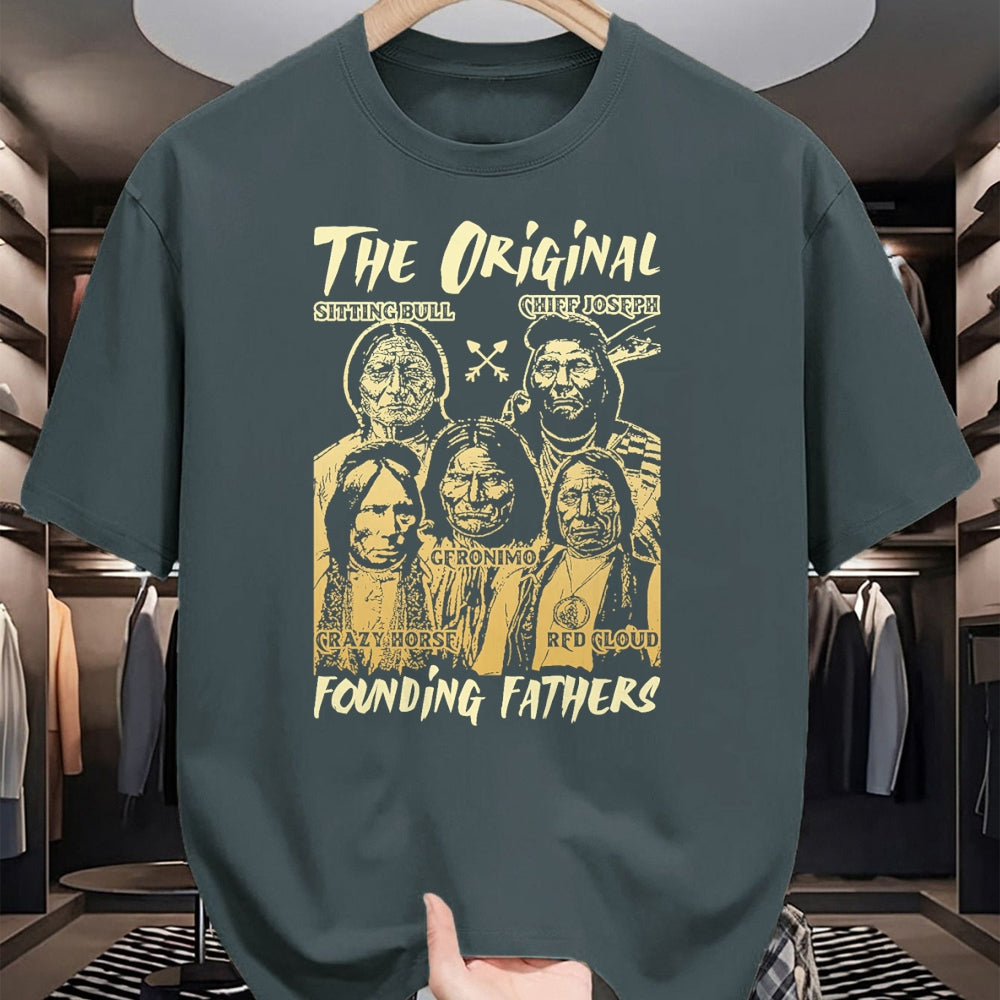 Native American T-Shirts, Vintage Native American Unisex T-Shirt/Hoodie/Sweatshirt HLT00 - The Original Founding Fathers Native American Themed