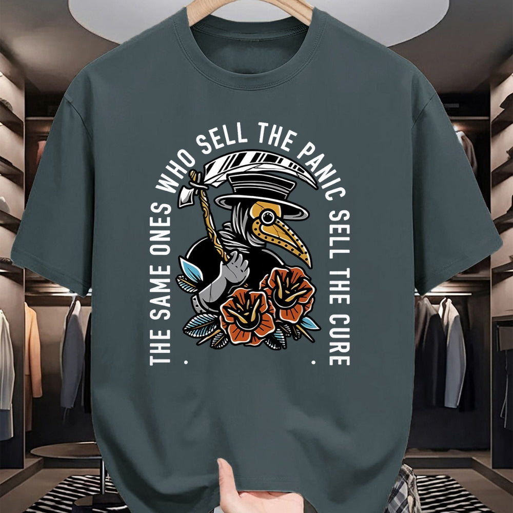 Best Doctor Shirt, Funny Doctor UnisexT-Shirt/Hoodie/Sweatshirt HLT00 - The Same Ones Who Sell The Panic Sell The Cure Plague Doctor T-Shirt