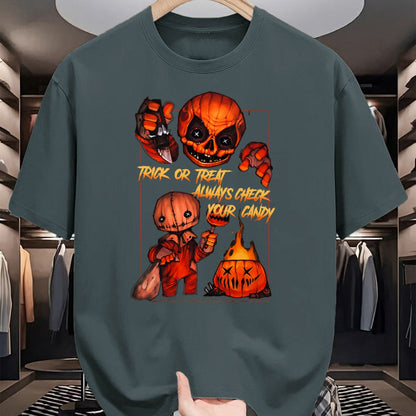 Best Thanksgiving Family Shirt , Funny Thanksgiving UnisexT-Shirt/Hoodie/Sweatshirt HLT00 - Vintage Trick Or Treat Always Check Your Candy, Pumpkin T-Shirt