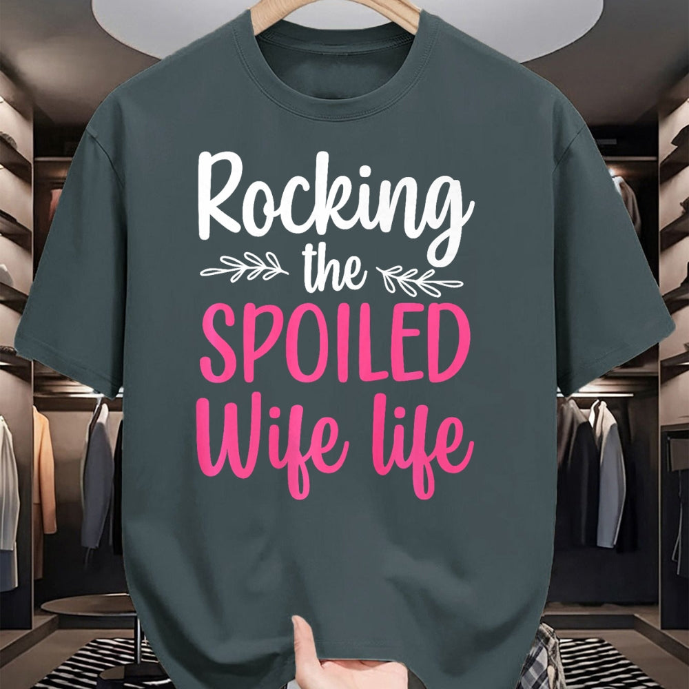 Best Wife Shirt, Wife and Husband Unisex T-Shirt/Hoodie/Sweatshirt HLT00 - Gift for wife T shirt, spoiled wife   Funny Spoiled Wife Art For Women Girls Husband Spoiled Wife Pr (33)