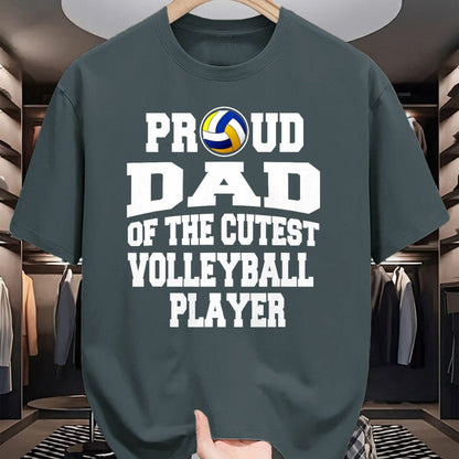 Gift for Dad Shirt, Funny Dad Unisex T-Shirt/Hoodie/Sweatshirt HLT00 – FAMILY 365 Father_s Day Proud Dad of A Volleyball Player T-Shirt