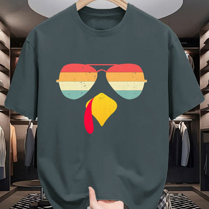 Best Thanksgiving Family Shirt , Funny Thanksgiving UnisexT-Shirt/Hoodie/Sweatshirt HLT00 - Cool Turkey Face with Sunglasses Funny Thanksgiving for Boys T-Shirt