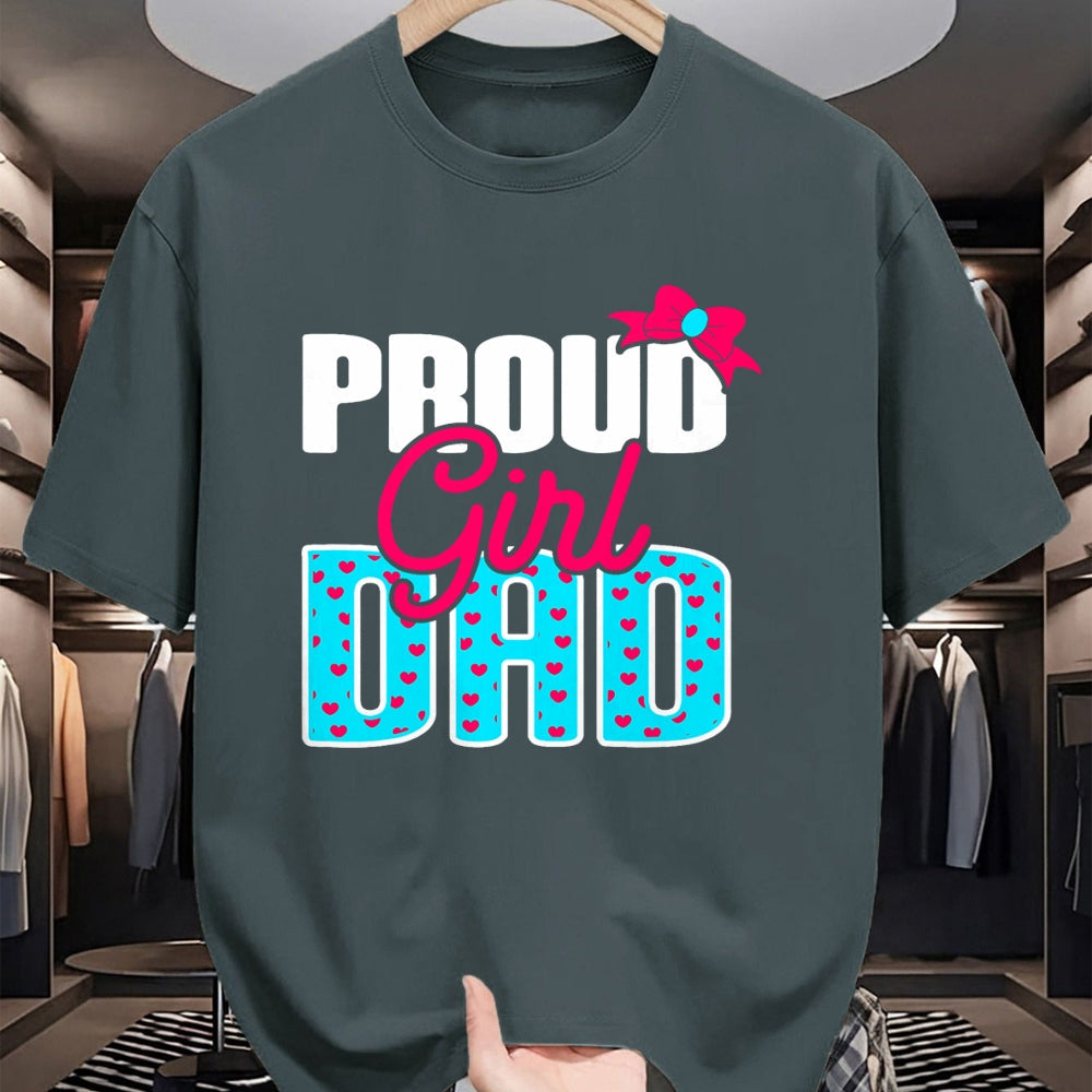 Gift for Dad Shirt, Funny Dad Unisex T-Shirt/Hoodie/Sweatshirt HLT00 – Girl Dad Proud Girl Dad Quote for Father of A Girl T-Shirt