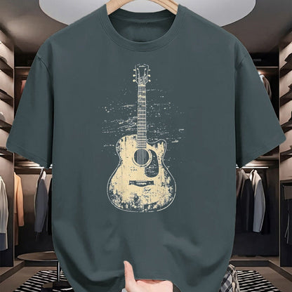 Guitar Lover Shirt, Funny Guitar UnisexT-Shirt/Hoodie/Sweatshirt HLT00 - Acoustic Guitar Player Vintage Rock Graphic T-Shirt, Men, Black, 3X-Large