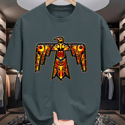 Native American T-Shirts, Vintage Native American Unisex T-Shirt/Hoodie/Sweatshirt HLT00 - Thunderbird Native American Symbol Power Eagle Falcon