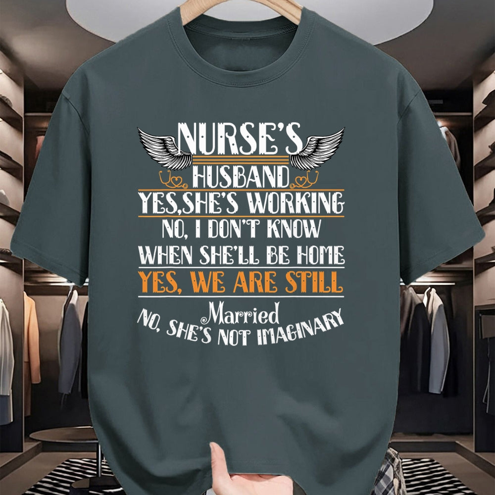 Funny Nurse Shirt, Nurse Unisex T-Shirt/Hoodie/Sweatshirt HLT00 - I Am A Nurse's Husband T Shirt, Nurse Wife T Shirt