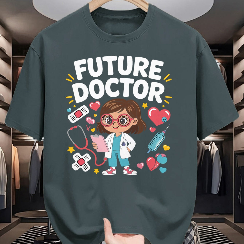 Best Doctor Shirt, Funny Doctor UnisexT-Shirt/Hoodie/Sweatshirt HLT00 - Future Doctor - Future Doctor Cute Girl Medical Career Gifts for Girls Kids T-Shirt