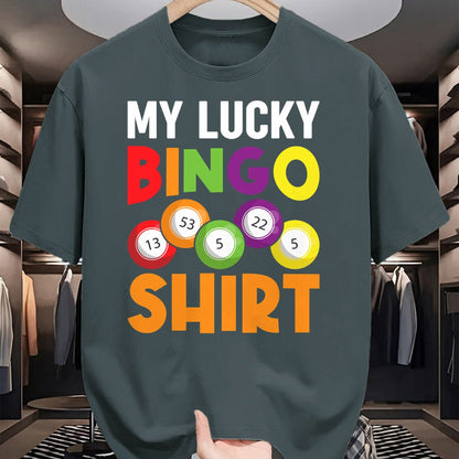 Gift for Mom Shirt, Funny Mom Unisex T-Shirt/Hoodie/Sweatshirt HLT00 - My Lucky Bingo Shirt Funny Bingo Player Caller Womens Mom Long Sleeve T-Shirt