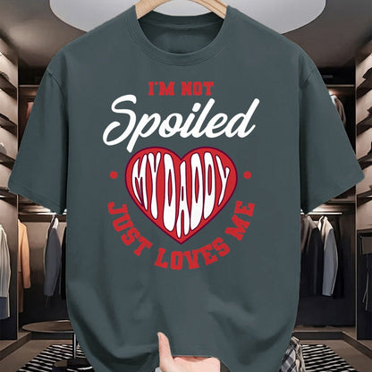 Best Wife Shirt, Wife and Husband Unisex T-Shirt/Hoodie/Sweatshirt HLT00 - I'm Not Spoiled My Daddy Just Loves Me Dad Daughter T-Shirt (2)
