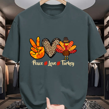Best Thanksgiving Family Shirt , Funny Thanksgiving UnisexT-Shirt/Hoodie/Sweatshirt HLT00 - Peace Love Turkey Little Pilgrim Thanksgiving Womens Girls T-Shirt