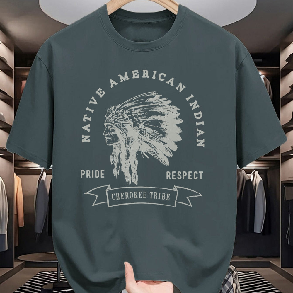 Native American T-Shirts, Vintage Native American Unisex T-Shirt/Hoodie/Sweatshirt HLT00 - Cherokee Tribe Native American Indian Pride Respect Design