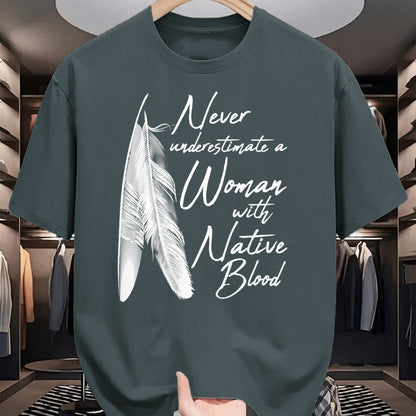 Native American T-Shirts, Vintage Native American Unisex T-Shirt/Hoodie/Sweatshirt HLT00 - Native American A Woman With Native Blood American Indian