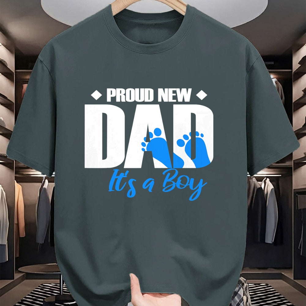 Gift for Dad Shirt, Funny Dad Unisex T-Shirt/Hoodie/Sweatshirt HLT00 – Mens Proud New Dad It_s A Boy T-Shirt