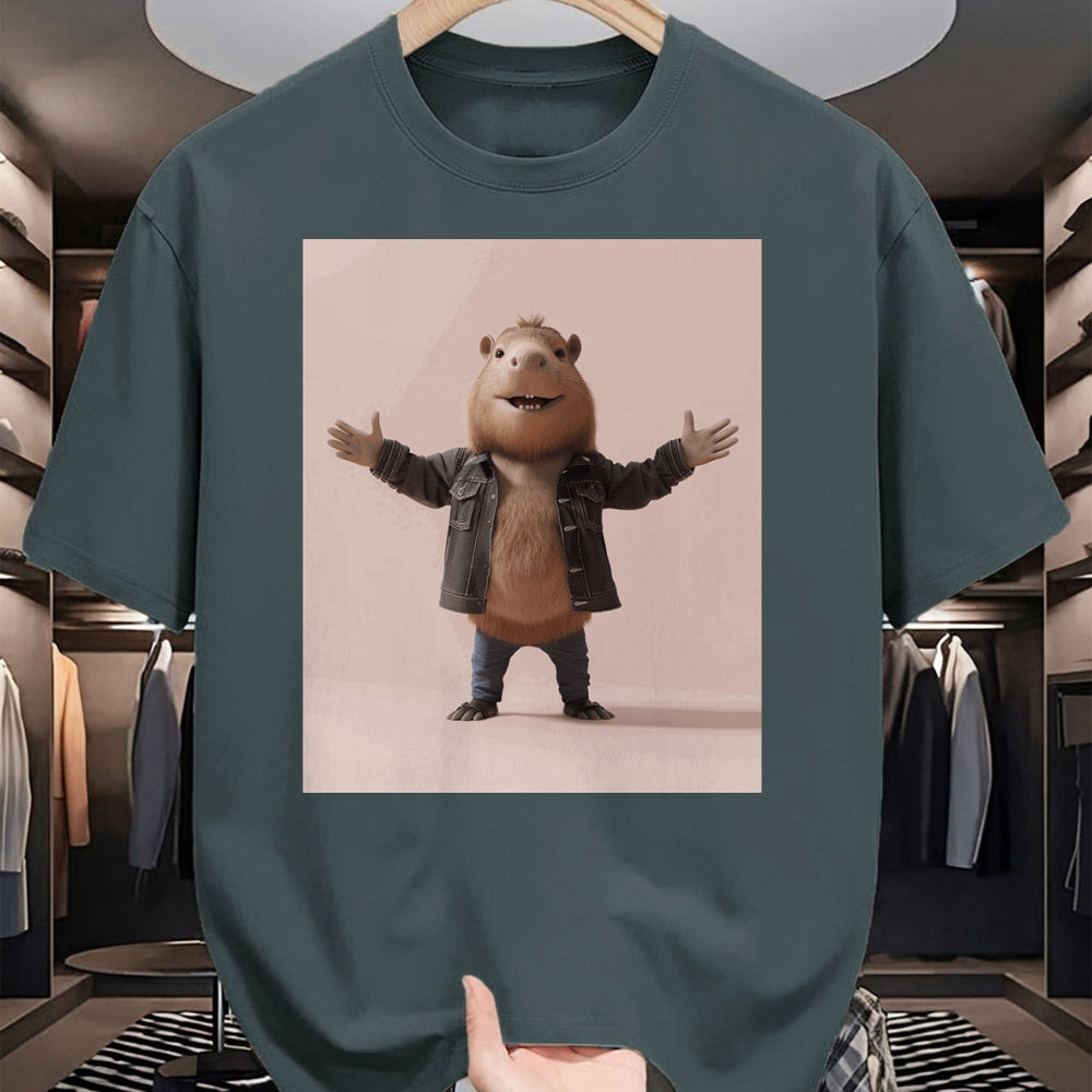 Cute Capybara Shirt, Funny Capybara Unisex T-Shirt/Hoodie/Sweatshirt HLT00 - Funny Graphic Capybara Long Sleeve T-Shirt (14)