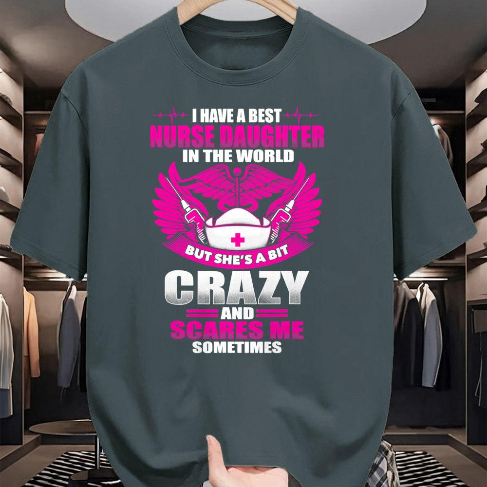 Funny Nurse Shirt, Nurse Unisex T-Shirt/Hoodie/Sweatshirt HLT00 - Nurses Mom Have Best Nurse Daughter In The World Mothers Day T-Shirt