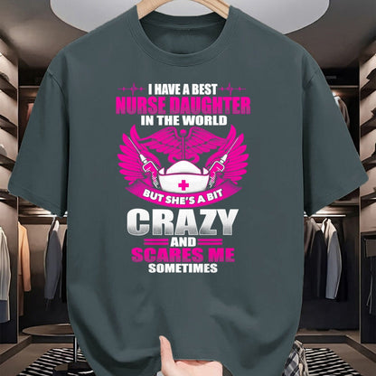 Funny Nurse Shirt, Nurse Unisex T-Shirt/Hoodie/Sweatshirt HLT00 - Nurses Mom Have Best Nurse Daughter In The World Mothers Day T-Shirt