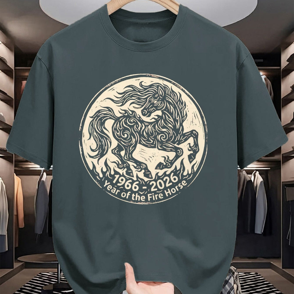 Best Horse Lover Shirt , Funny Horse UnisexT-Shirt/Hoodie/Sweatshirt HLT00 -  1966 2026 Year of The Fire Horse Chinese Zodiac 1966 Vintage T-Shirt, Men, Black, 3X-Large
