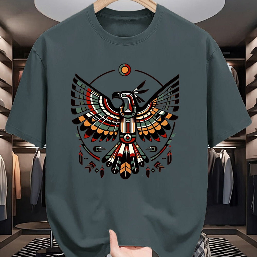 Native American T-Shirts, Vintage Native American Unisex T-Shirt/Hoodie/Sweatshirt HLT00 - Thunderbird Native American Tribal Art (2)