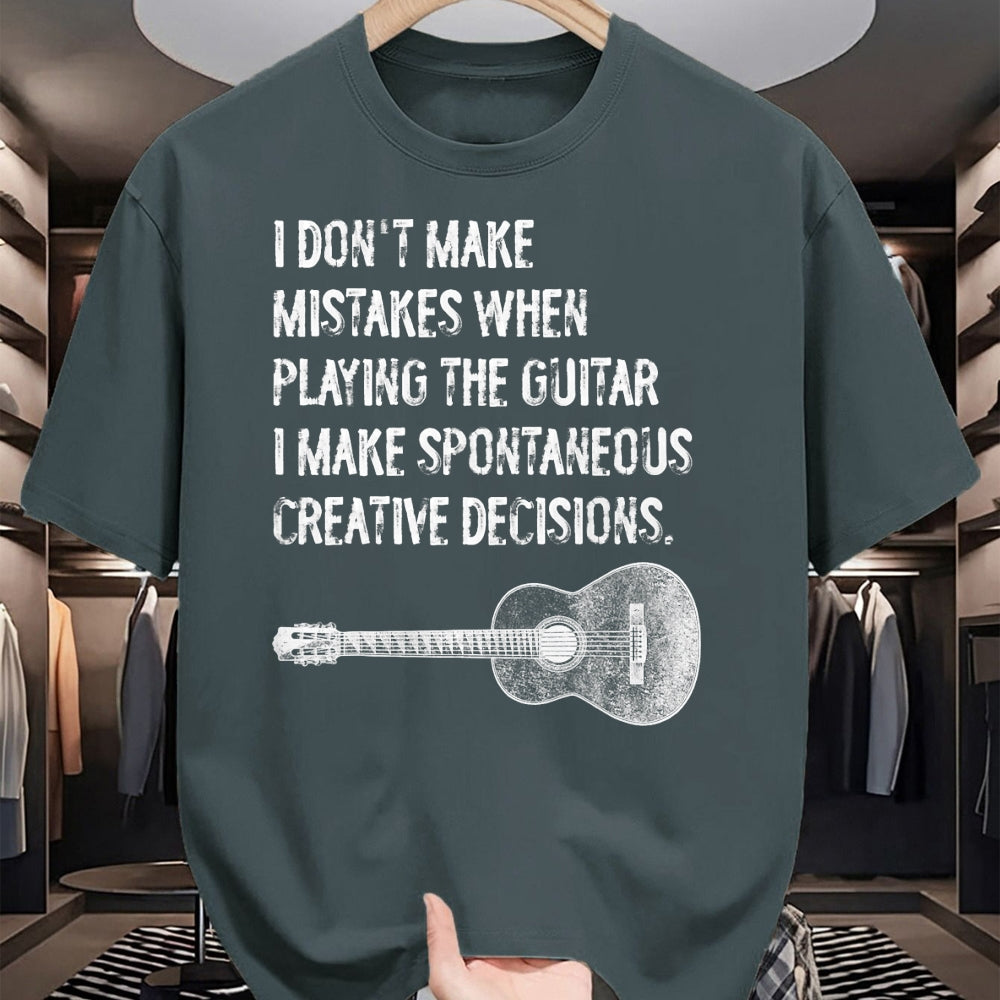 Guitar Lover Shirt, Funny Guitar UnisexT-Shirt/Hoodie/Sweatshirt HLT00 - Guitar Spontaneous Creative Decisions Acoustic Classical T-Shirt