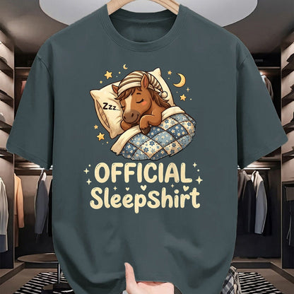 Best Horse Lover Shirt , Funny Horse UnisexT-Shirt/Hoodie/Sweatshirt HLT00 - Sleeping Horse Official Sleepshirt Sleepwear Pajama Bedtime T-Shirt