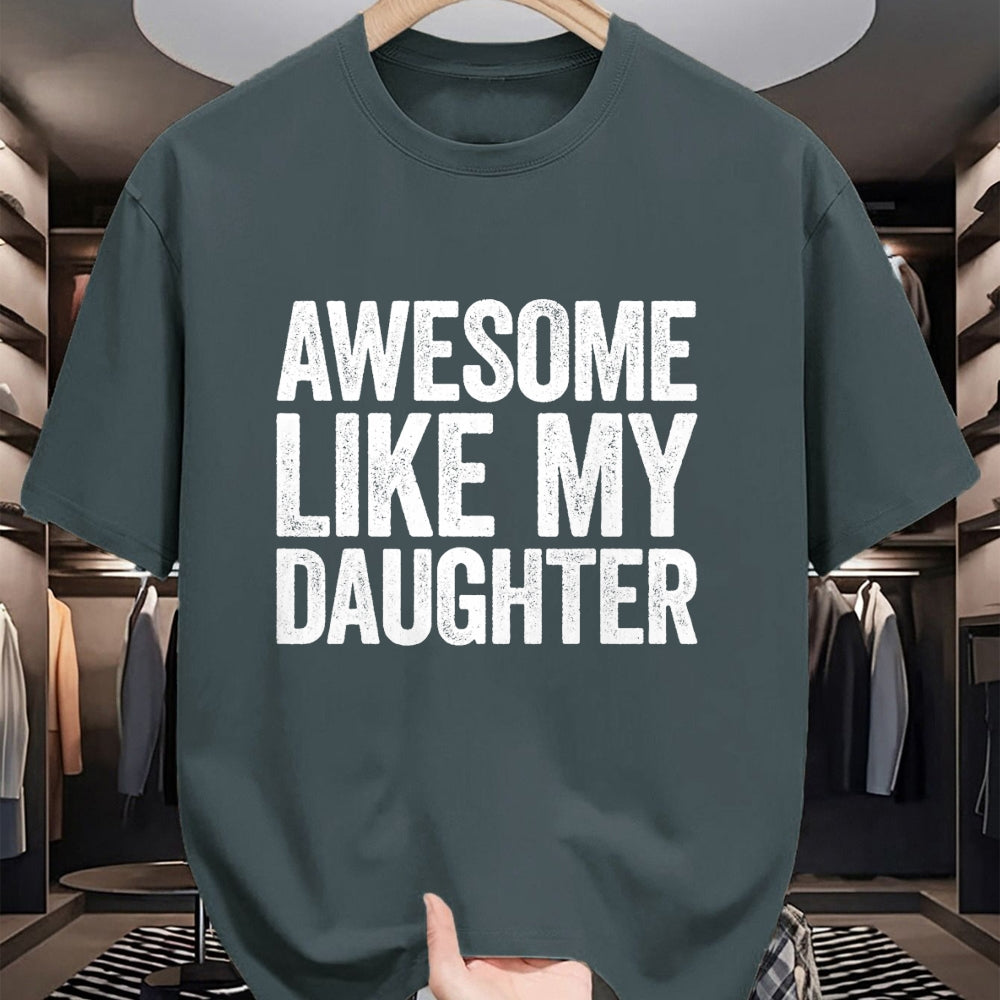 Best Wife Shirt, Wife and Husband Unisex T-Shirt/Hoodie/Sweatshirt HLT00 - Awesome Like My Daughter T-Shirt Dad Fathers Day Shirt T-Shirt