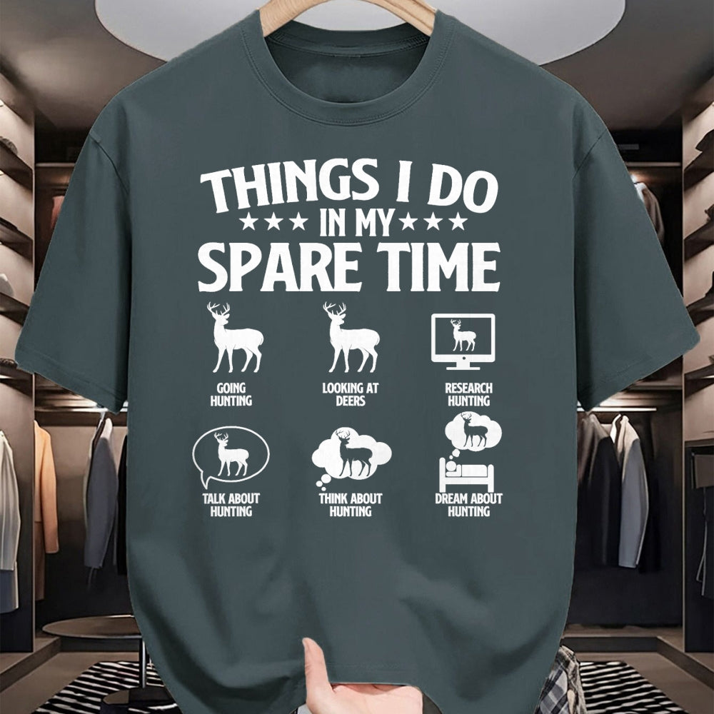 Funny Hunting Shirt, Gift For Hunting Lover Unisex T-Shirt/Hoodie/Sweatshirt HLT00 - Things I Do In My Spare Time - Deer Hunter Hunting Lover T-Shirt