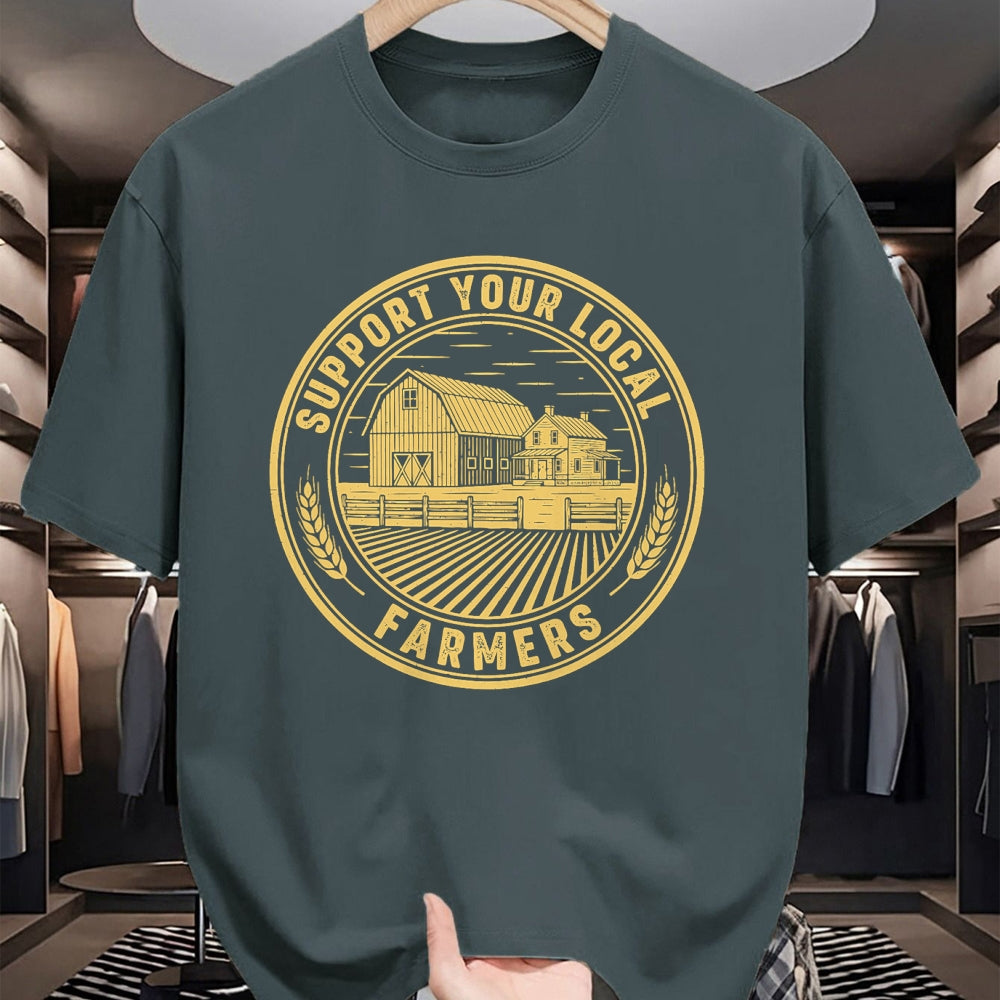Best Farmer Life Shirt, Funny Farmer UnisexT-Shirt/Hoodie/Sweatshirt HLT00 - Vintage Support Your Local Farmers Farming Farm Farmer T-Shirt (3)
