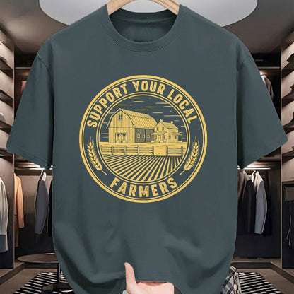 Best Farmer Life Shirt, Funny Farmer UnisexT-Shirt/Hoodie/Sweatshirt HLT00 - Vintage Support Your Local Farmers Farming Farm Farmer T-Shirt (3)
