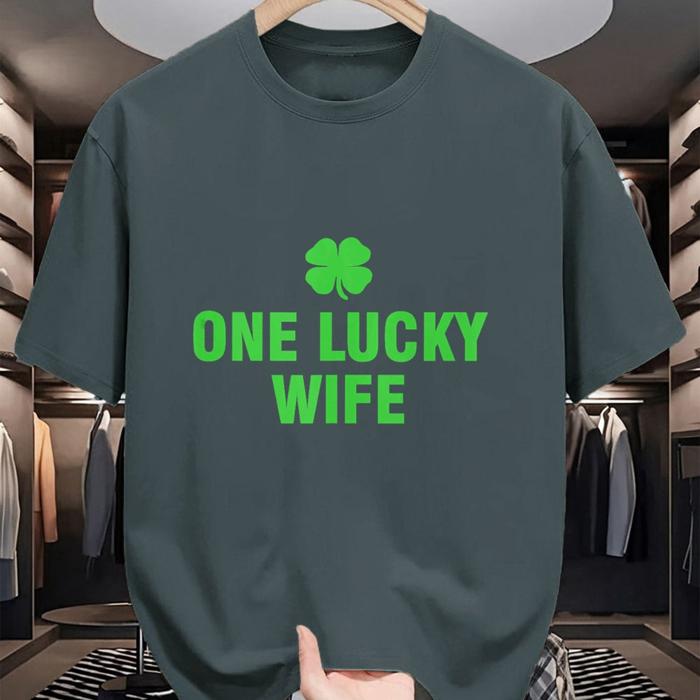 Best Wife Shirt, Wife and Husband Unisex T-Shirt/Hoodie/Sweatshirt HLT00 - Gift for wife T shirt, lucky wife   One Lucky Wife Tank Top (2)
