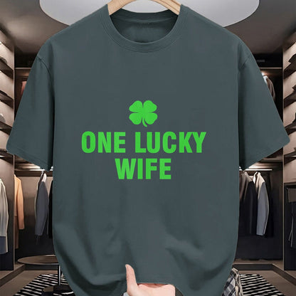 Best Wife Shirt, Wife and Husband Unisex T-Shirt/Hoodie/Sweatshirt HLT00 - Gift for wife T shirt, lucky wife   One Lucky Wife Tank Top (2)