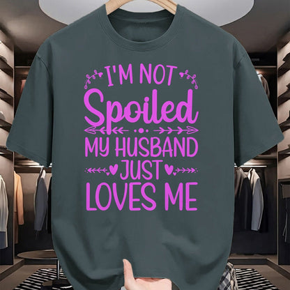 Best Wife Shirt, Wife and Husband Unisex T-Shirt/Hoodie/Sweatshirt HLT00 - Gift for wife T shirt, spoiled wife   Funny Spoiled Wife Art For Women Girls Husband Spoiled Wife Pu (6)